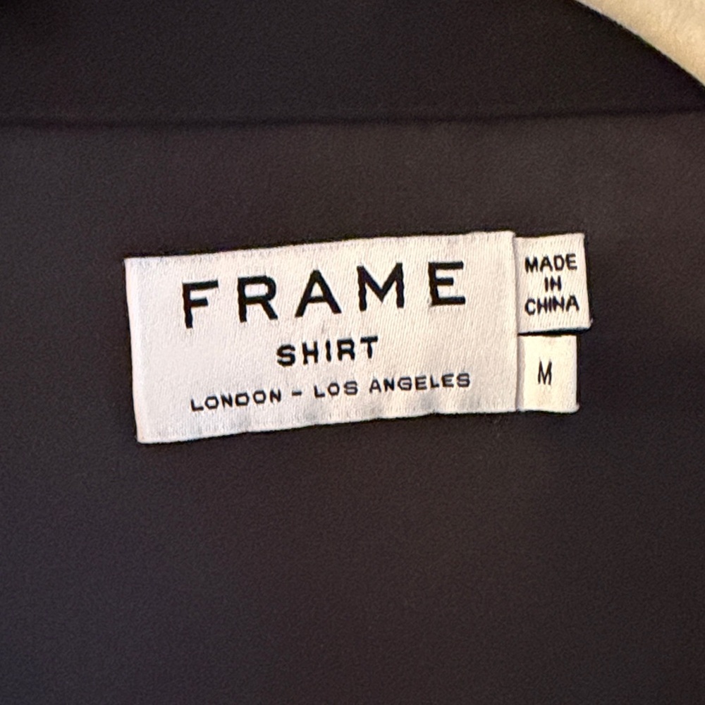Frame Silk Women's Black Lace-Up Blouse - Picture 5 of 8